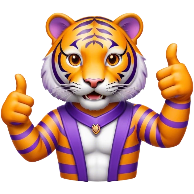 LSU tiger thumbs up emoji