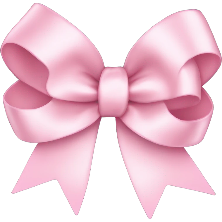light pink ribbon bow emoji