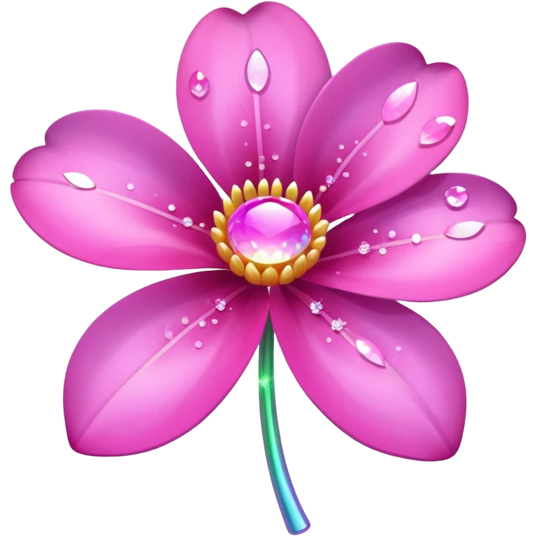 Pink flower sparkling emoji