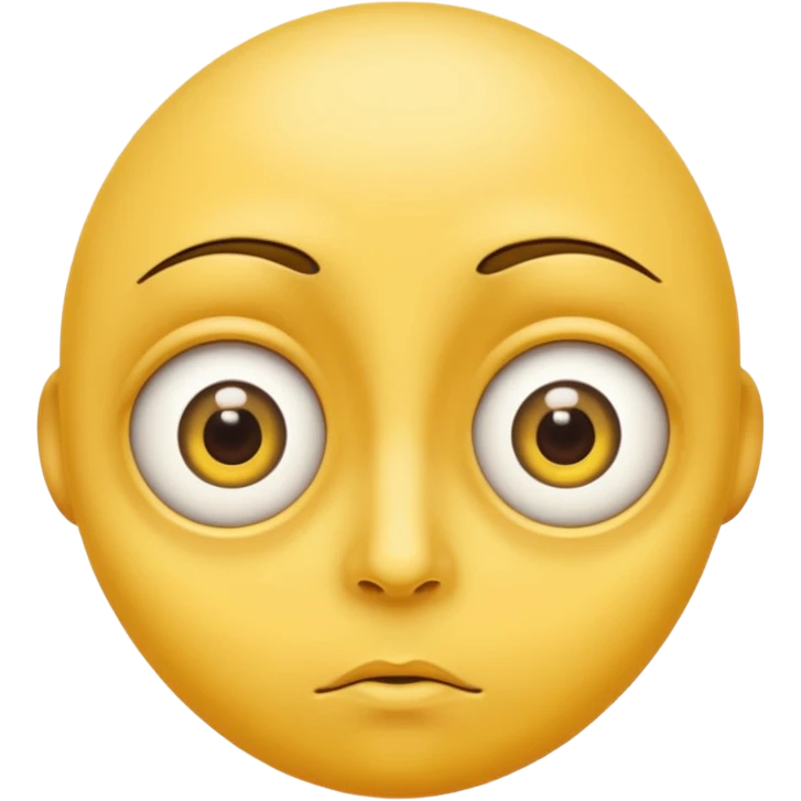 Make the face just the typical yellow circle, and really exaggerate the eyes bulging emoji