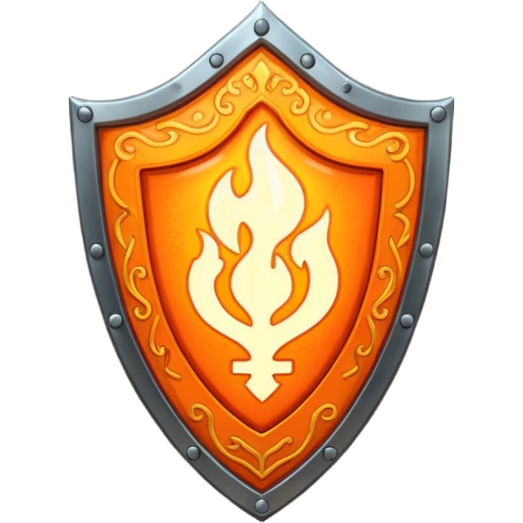 fiery shield emoji