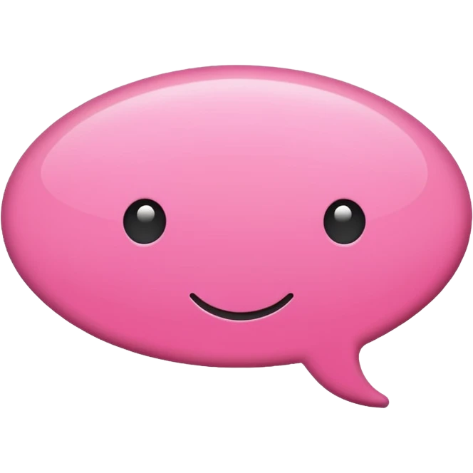 crée moi une bulle de conversion comme sa « 💬 » de couleur pink emoji