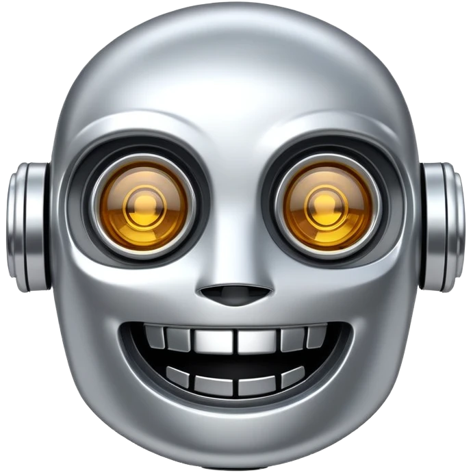 laughing robot face emoji