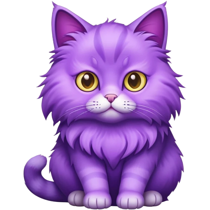 Purple cat emoji