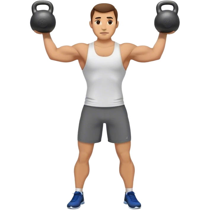 man Kettlebell Exercises emoji