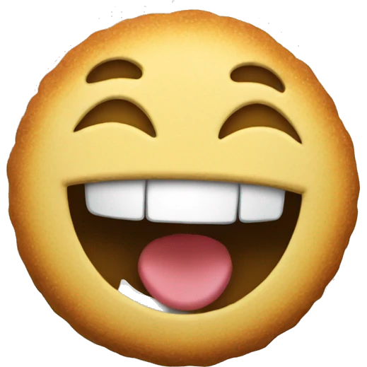 Laughing cracker emoji