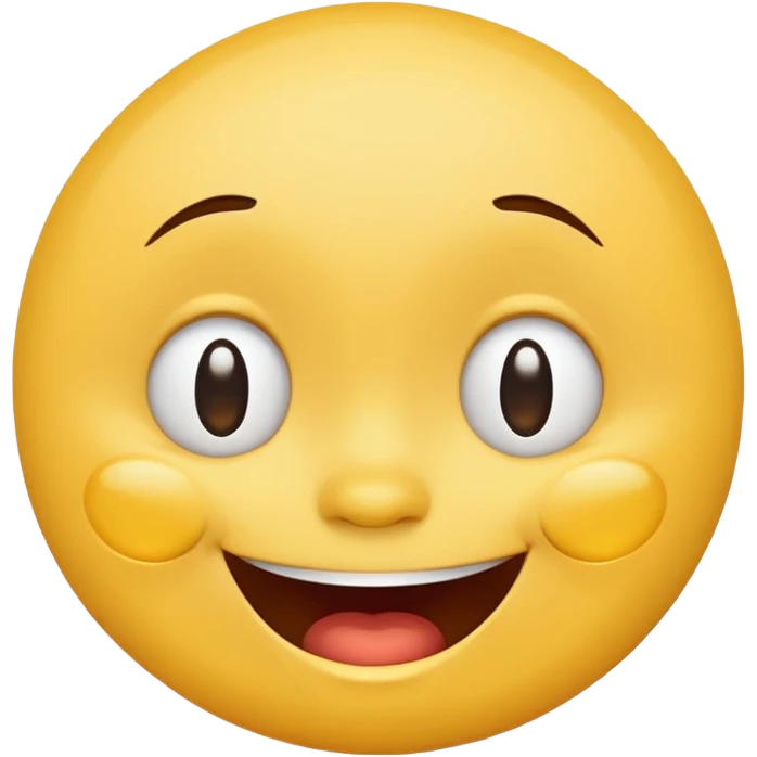 Emoji, yellow round laughing tilted head face with tears of fun emoji