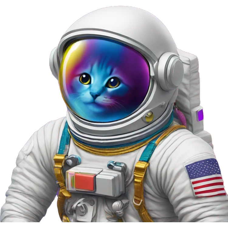 lisa frank astronaut emoji