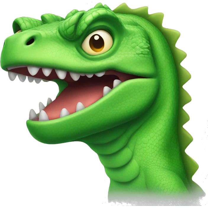 angry green lizard emoji