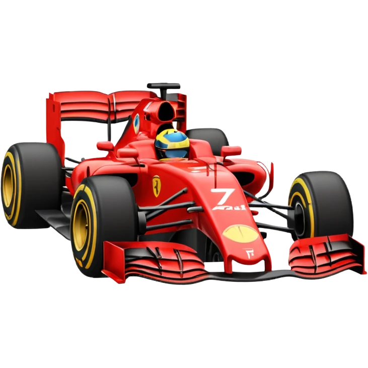 emoji de análise de F1 mostrando um gráfico de desempenho e um carro de corrida emoji