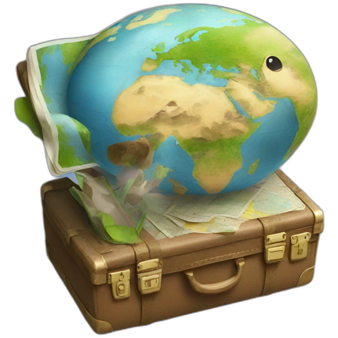 traveling the globe emoji