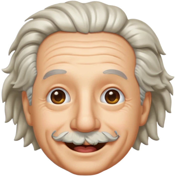 Einstein guiñando un ojo emoji