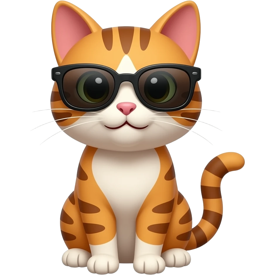 Cat wearing sunglasses emoji