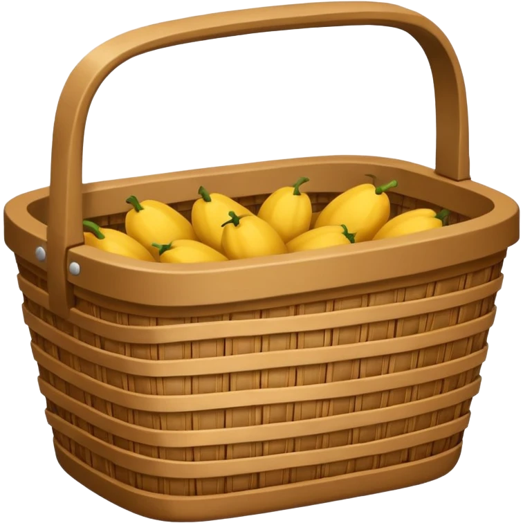 empty wicker basket emoji
