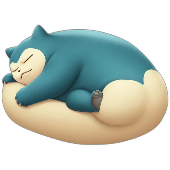 snorlax sleeping emoji