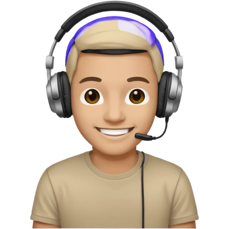 kulaklık takan bir dj emoji