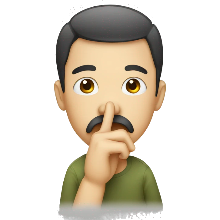 Person holding his nose with fingers emoji