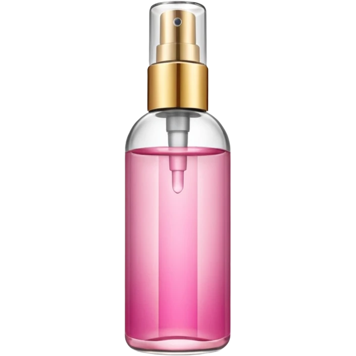 Pink and gold body mist bottle emoji