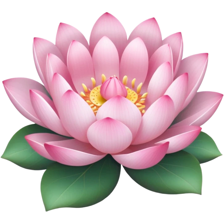 lotus flower with a pink bow emoji