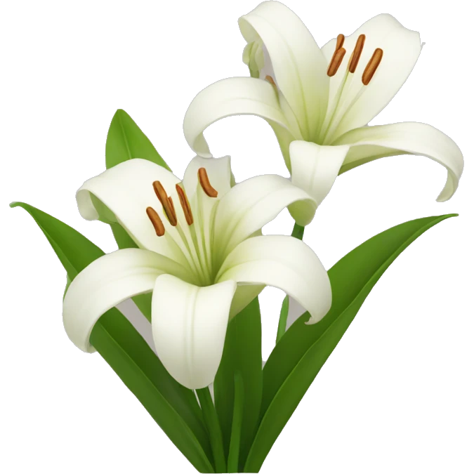 Lily flowers emoji