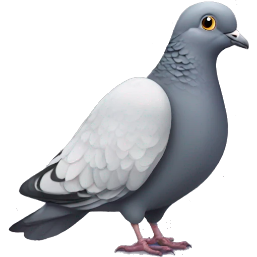 A pigeon thats in love emoji