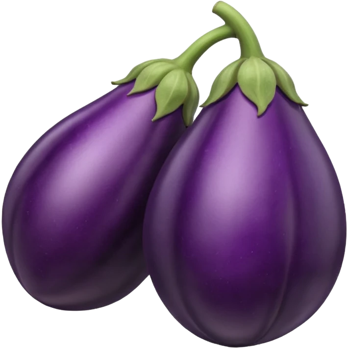 eggplant with veins emoji