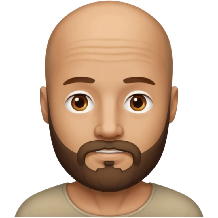 men without winkles with beard almost bald not so old emoji