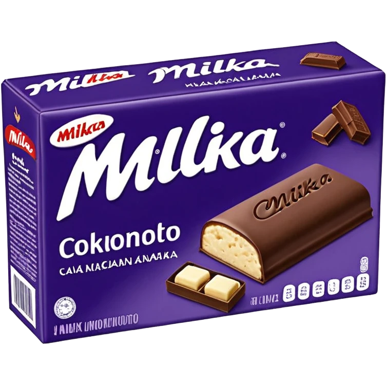 плитка молочного шоколада Milka в фиолетовой упаковке emoji