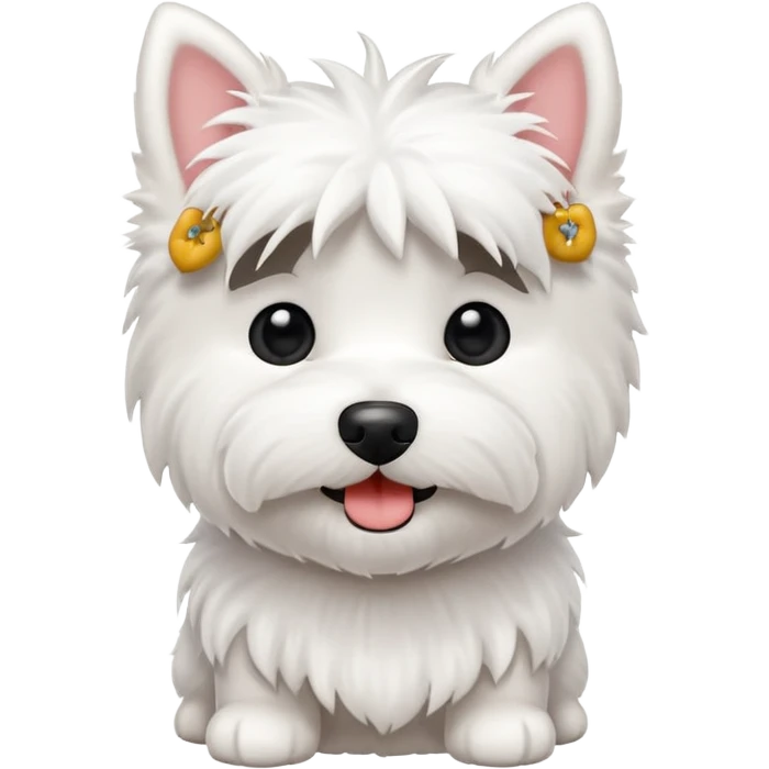 Tiny westie dog emoji