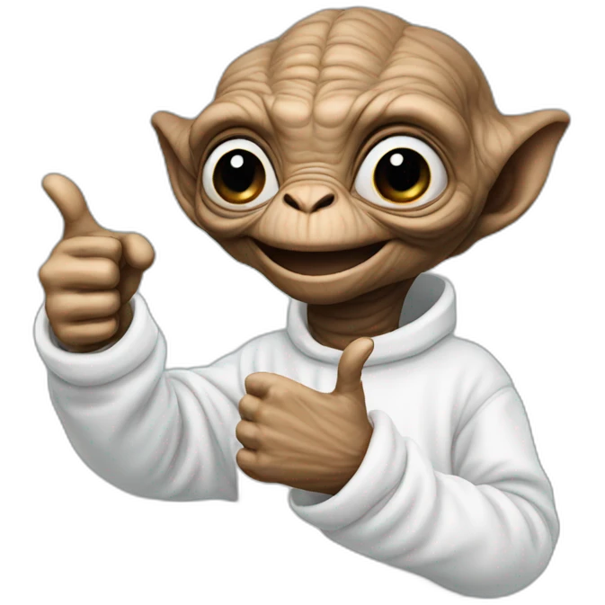 e.t. hand thumbs up emoji