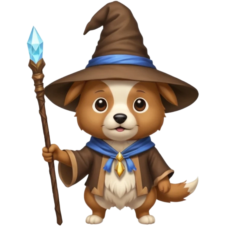 Dog wizard emoji