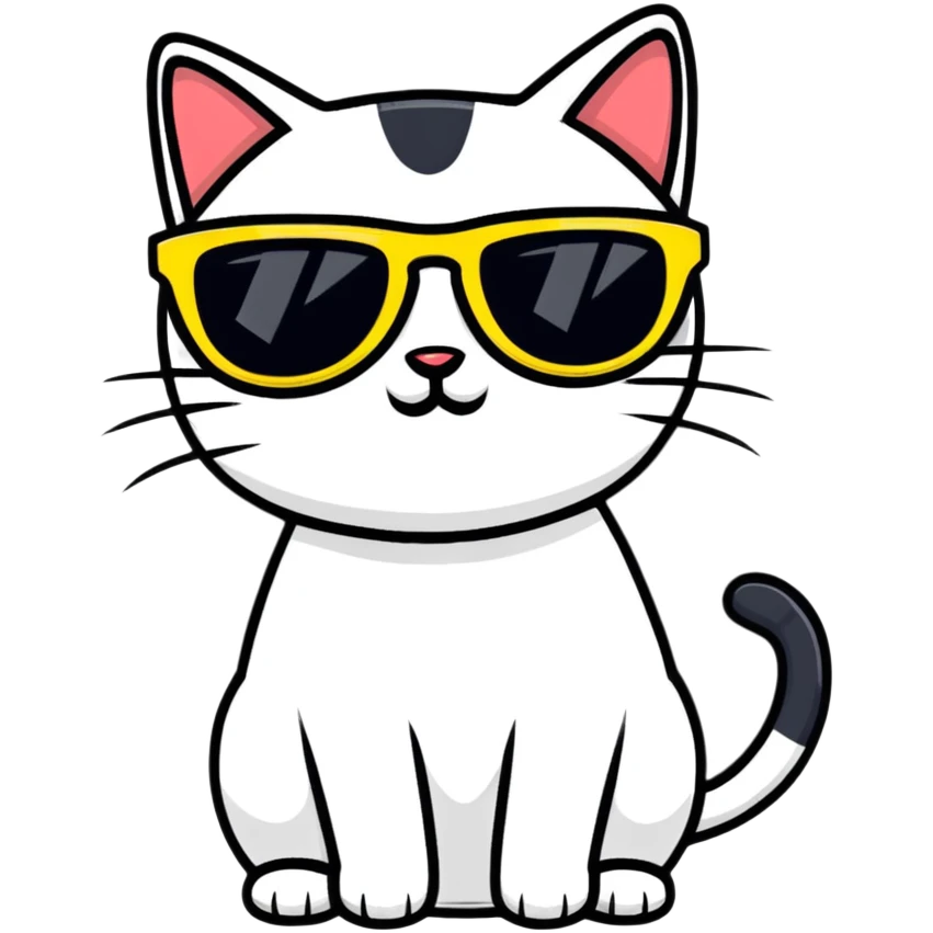 cat wearing sunglasses emoji