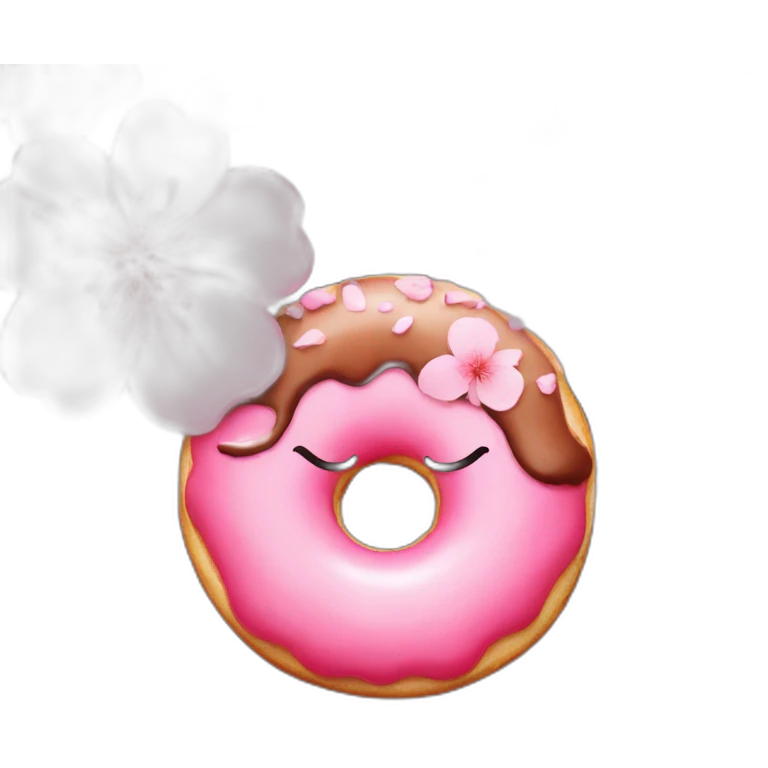 cherryblossom choco donut pink emoji