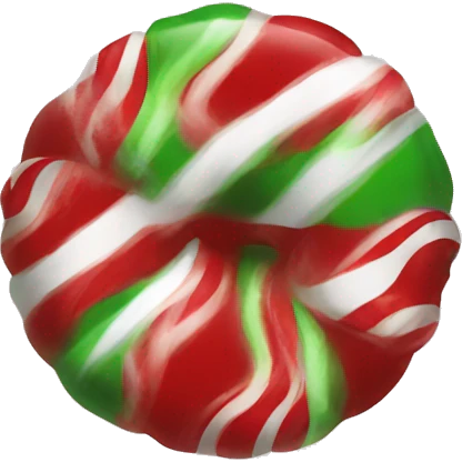 Christmas candy emoji