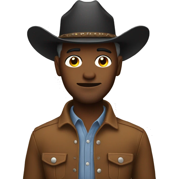 Cowboy with no hat emoji