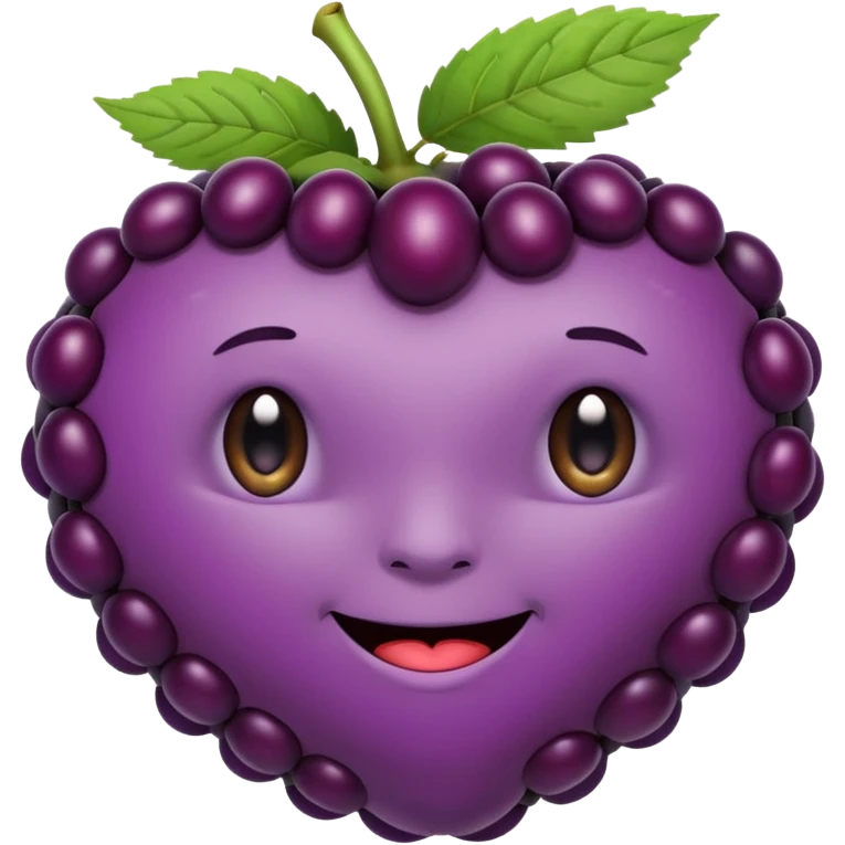 Black berry fruit with butt cheeks emoji