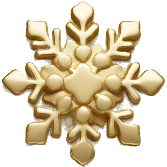 Chanel snowflake gold emoji