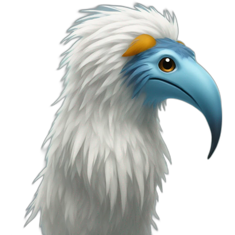 yetti bird long nose emoji