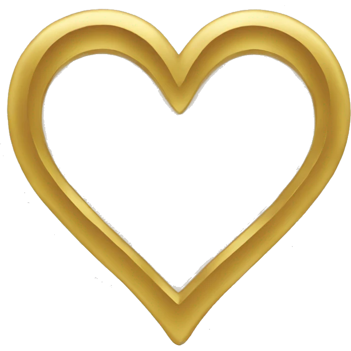 Gold heart emoji