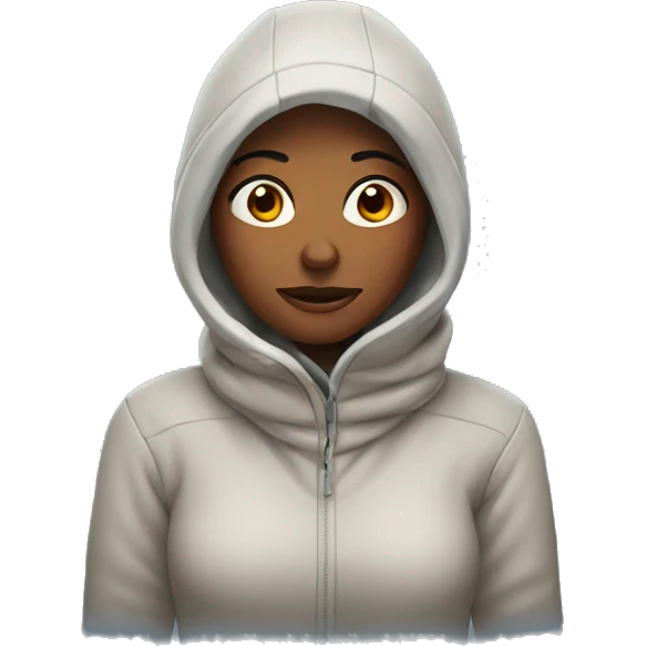 Woman in Cold temperatures emoji