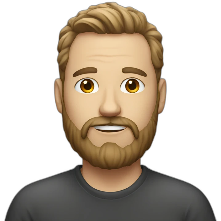 Whitr Visual effects artist with beard emoji