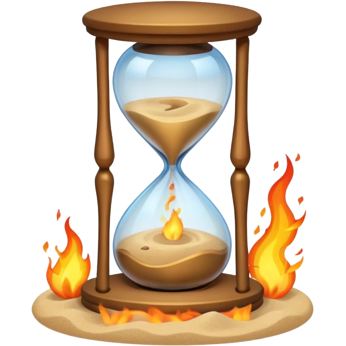 ⏳✨ — Hourglass + Spark

An hourglass with a tiny spark at the centre. emoji