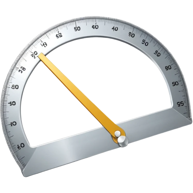 "📏" This emoji is for ruler. Then make an emoji for protractor. emoji