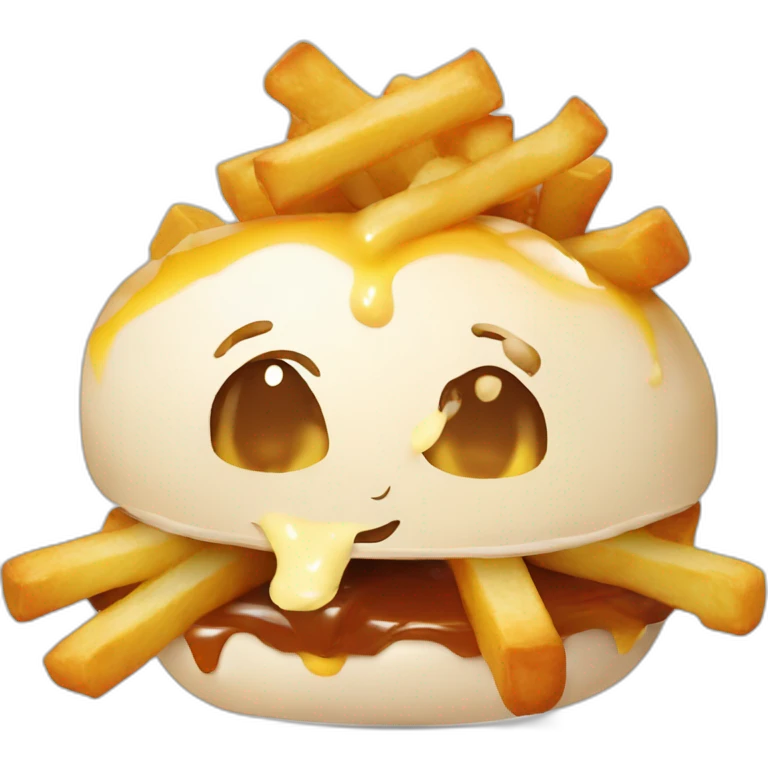Poutine qui mange un tacot emoji