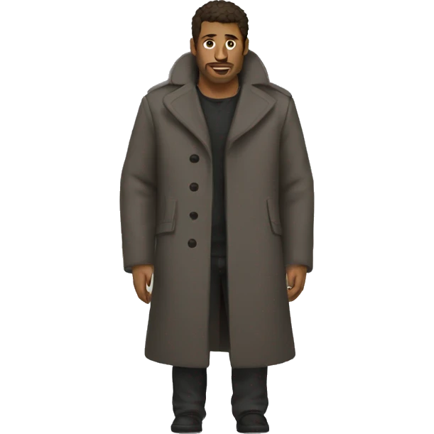 man long coat emoji
