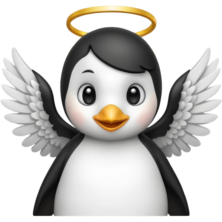 penguin angel emoji