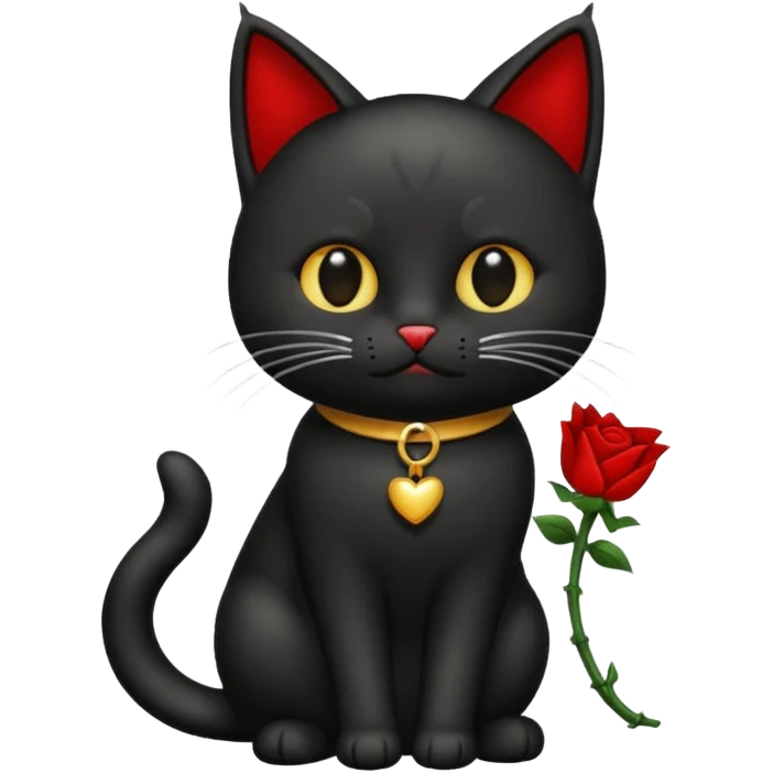 gato gotico lanzando un beso emoji