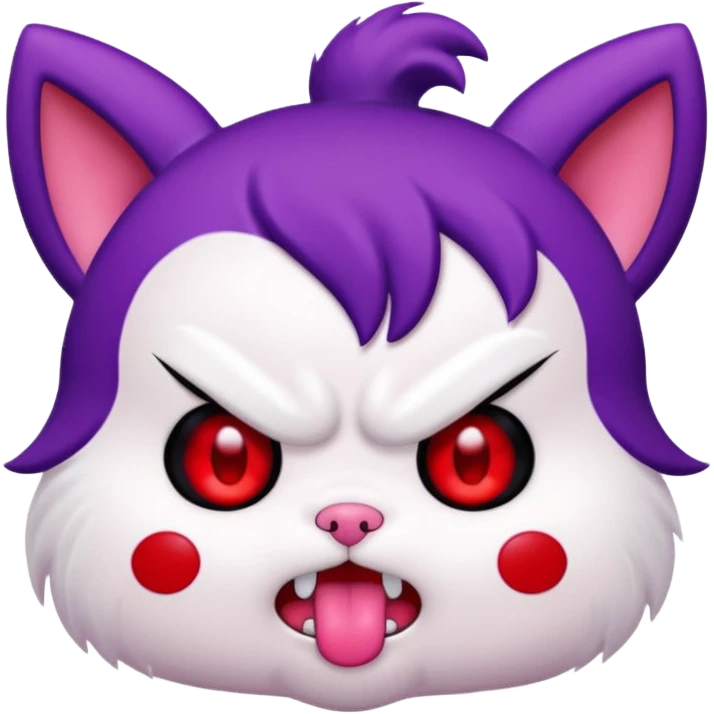 Kuromi (Sanrio) angry face emoji