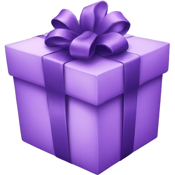 Purple gift emoji