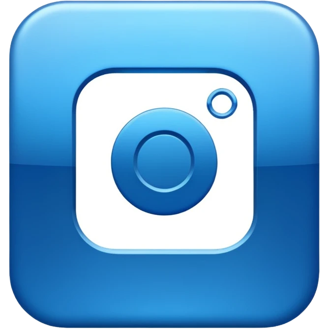 Instagram blue thick meta  symbol emoji